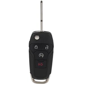 anglewide car key fob keyless entry remote replacement for 2015-2020 for f-ord for f-150 for f-250 for f-350 super duty (fcc: n5f-a08tda) black 1 pad