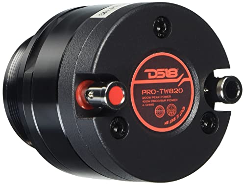 DS18 AUDIO PROTW820 PRO 1-in Vc Aluminum High Compression Neodymium Super Bullet Tweeter 200 Watts 4-Ohm