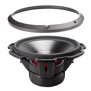 2) ROCKFORD FOSGATE P3D4-15 15" 1200 Watt 4-Ohm Car Audio Subwoofers + Sub Box