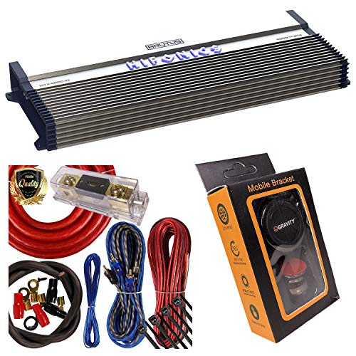 Hifonics BXX4000.1D Brutus Class D 4000W RMS Mono Car Subwoofer Amplifier w/Amp Kit