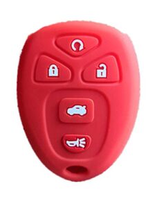 kawihen silicone key fob cover compatible with buick cadillac chevrolet chevy gmc pontiac saturn 5 buttons key fob kobgt04a 22733524 10305091 10305092 ouc60270 ouc60221 15913415 15857839