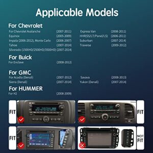 ViaBecs Android 10.0 6GB 128GB Wireless Apple Play Car Stereo Bluetooth for Chevy Silverado Tahoe GMC Sierra Yukon Buick Enclave 2008-2012 Car Radio Touchscreen Head Unit DSP 48-EQ GPS 5GHz Wifi FM/AM