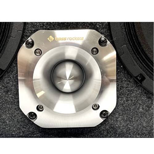 Bass Rockers 8" Loaded chuchera Chero Box with 8" Midrange Midbass Speakers and 4" Chrome High Performance Tweeters 1200W for Car Home UTV, ATV, Camper, DJ, Pro Audio Use