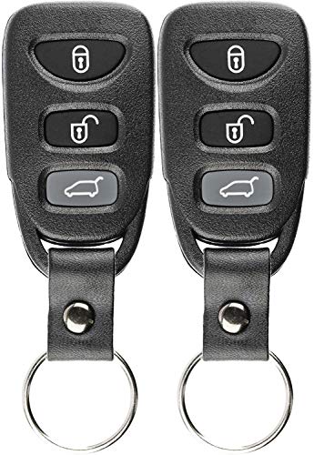 KeylessOption Keyless Entry Remote Control Car Key Fob Strap for Kia Sorento Rondo PLNHM-T011 (Pack of 2)