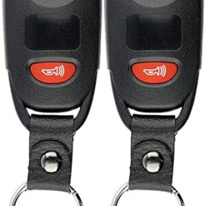 KeylessOption Keyless Entry Remote Control Car Key Fob Strap for Kia Sorento Rondo PLNHM-T011 (Pack of 2)