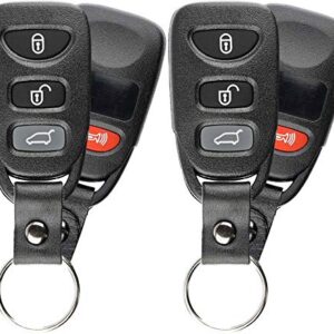 KeylessOption Keyless Entry Remote Control Car Key Fob Strap for Kia Sorento Rondo PLNHM-T011 (Pack of 2)