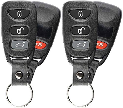 KeylessOption Keyless Entry Remote Control Car Key Fob Strap for Kia Sorento Rondo PLNHM-T011 (Pack of 2)