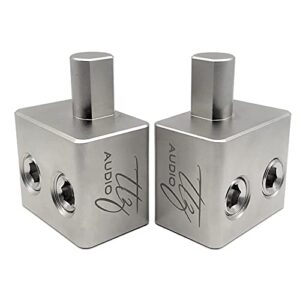 TTZ Audio Dual 1/0 Gauge to 1/0 Gauge Amp Input Reducers (Pair) for Easy Car Audio Amplifier Competition Amp Installation