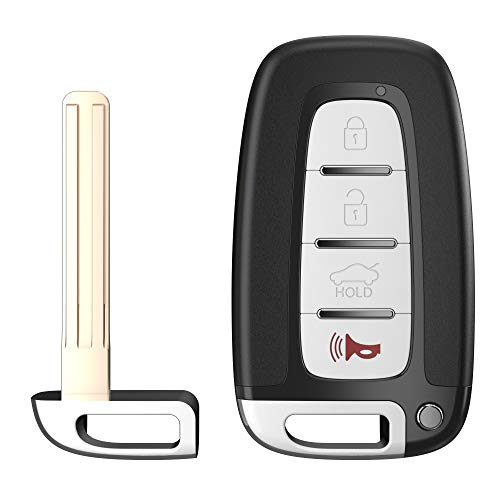 VOFONO 4 Buttons Keyless Entry Remote Flip Key Fob Compatible with Sonata 2011-2015/ Elantra 2011-2013/ Genesis 2009-2014/ Veloster 2011-2017 Replacement for Kia Optima 2010-2013 （SY5HMFNA04）