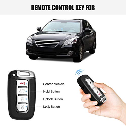 VOFONO 4 Buttons Keyless Entry Remote Flip Key Fob Compatible with Sonata 2011-2015/ Elantra 2011-2013/ Genesis 2009-2014/ Veloster 2011-2017 Replacement for Kia Optima 2010-2013 （SY5HMFNA04）