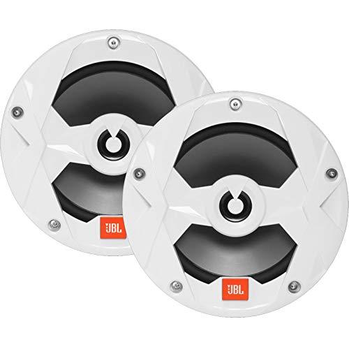 2 Pairs (QTY 4) of OEM Replacement 6.5" 2-Way Marine Audio Multi-Element Speakers (White)