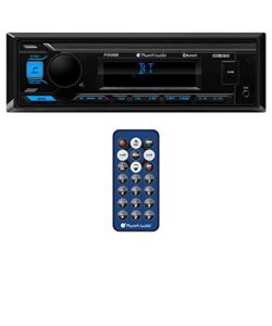 planet audio p350mb car audio stereo system – single din, bluetooth audio and calling head unit, mp3, usb audio, usb charging, aux input, am/fm radio receiver, no cd player, hook up to amplifier