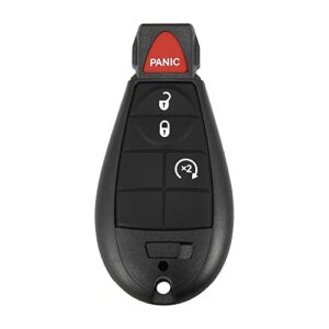 x autohaux keyless entry remote car key fob m3n5wy783x 433mhz for dodge grand caravan charger durango for ram 4 button with door key replacement