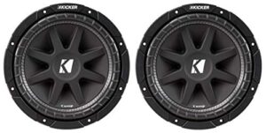 2) kicker c104 10″ 300w comp 4-ohm car audio subwoofers subs c10 pair | 43c104