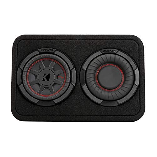 KICKER CompRT 6.75"(165mm) subwoofer in Thin Profile encl, 2ohm, RoHS Compliant