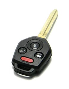 oem electronic 4-button remote head key fob compatible with subaru (fcc id: cwtwb1u811, p/n: 57497-al00a, 57497-fj230)