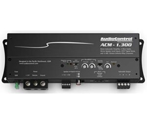 audiocontrol acm-1.300 monoblock micro amplifier with accubass