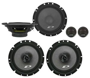 alpine sxe-1751s 6.5″ 220w component+6.5″ 220w 2-way car audio coaxial speakers