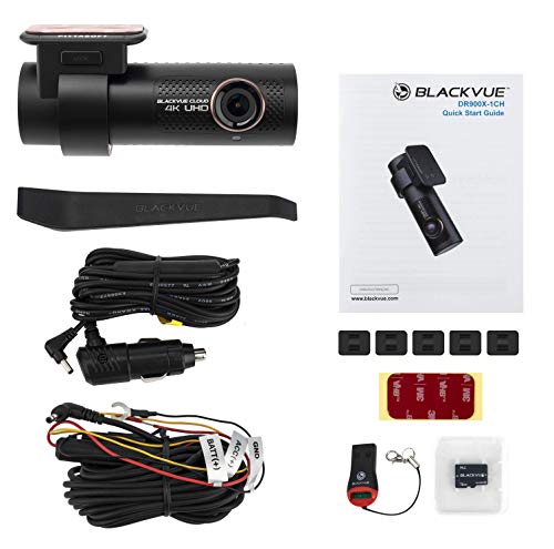 BlackVue DR900X-1CH with 32GB microSD Card | 4K UHD Cloud Dashcam | Built-in Wi-Fi, GPS, Parking Mode Voltage Monitor | LTE via Optional CM100 LTE Module