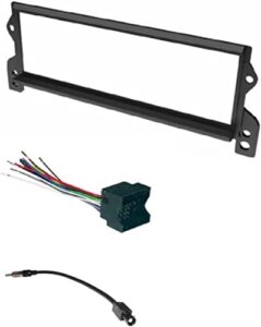 asc car stereo install dash kit, wire harness, and antenna adapter for installing a single din radio for select mini cooper – compatible vehicles listed below