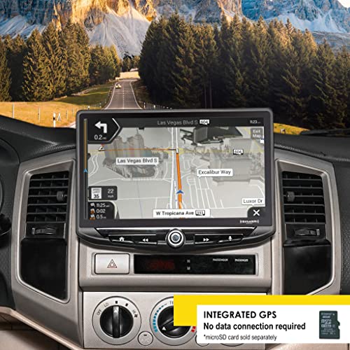 Stinger 10” Stereo Replacement Kit for Toyota Tacoma (2005-2011) with Android Auto, Apple CarPlay, Bluetooth, GPS Navigation, Dual USB Includes Complete Dash Kit Interface (STH10TACOM)