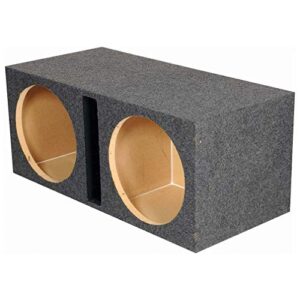 qpower 2 hole 15″ vented woofer box with 1″ mdf face