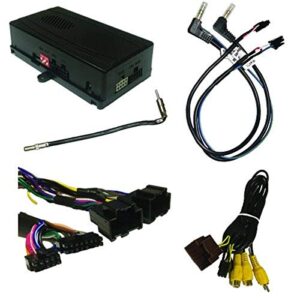 soogm-16v radio replacement to retain onstar, warning chimes, steering wheel controls and add a video switcher for select gm lan 29-bit vehicles with bose amplified & non-amplified systems (2006-2014)