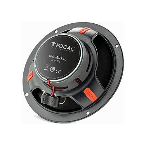 Focal ICU-165 Integration Series 6.5 Inch Coaxial Speakers (Pair), RMS: 70W - MAX: 140W