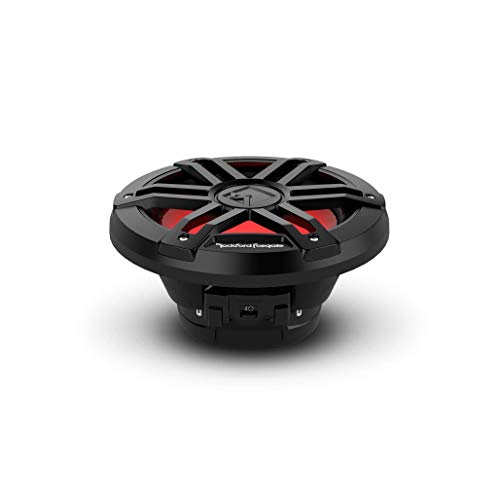 Rockford Fosgate M1D2-8B Color Optix 8" DVC 2-Ohm Multicolor LED Lighted Marine Subwoofer - Black