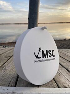 marine speaker covers 10 inch | sun, water, dust protection | patented, military-grade silicone design | black logo