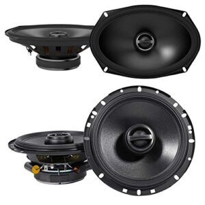 (2) alpine s-s69 6×9 260w 2-way car speakers+(2) s-s65 6.5″ 240w speakers