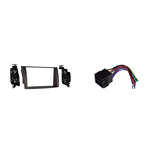 Metra 95-7333 Double DIN Installation Dash Kit for Select 2009-Up Hyundai Vehicles & Scosche HY10B Compatible with Select 2008-14 Hyundai, Kia Power/Speaker Connector/Wire Harness