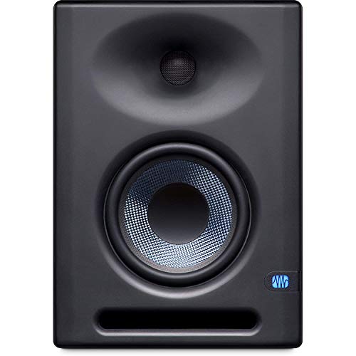 Pair of PreSonus Eris E5 XT 5 inch Powered Studio Monitor 5" Powered Studio Monitor with Woven Composite LF Driver, 1" Silk-Dome HF Driver with Gravity Phone Holder and Pair EMB 1/4 Cable Bundle