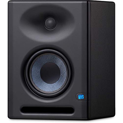 Pair of PreSonus Eris E5 XT 5 inch Powered Studio Monitor 5" Powered Studio Monitor with Woven Composite LF Driver, 1" Silk-Dome HF Driver with Gravity Phone Holder and Pair EMB 1/4 Cable Bundle