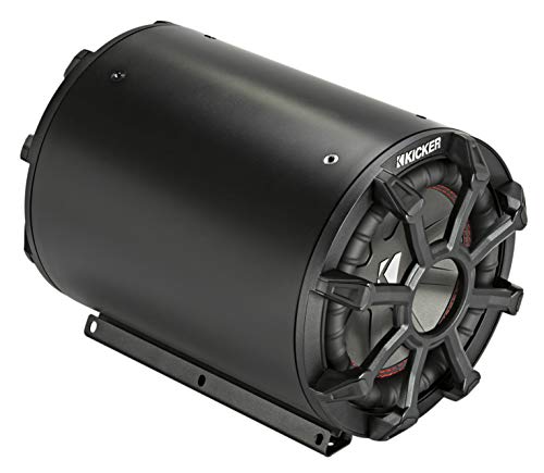 KICKER TB8 8-inch (20cm) Subwoofer and Passive Radiator in Weather-Proof Enclosure, 4-Ohm