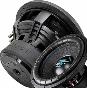 hifonics brw15d2 3000 watts 15 inch brutus car audio subwoofer with heavy gauge, powder coated, aluminum die-cast basket, dual 70 oz magnet, 3 inches voice coil – dual 2 ohm – 15 in