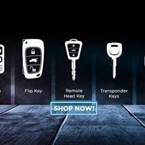 KeylessOption Keyless Entry Remote Uncut Car Blank Key Blade Case Fob Shell for Toyota Camry Scion HYQ12BDM (Pack of 2)