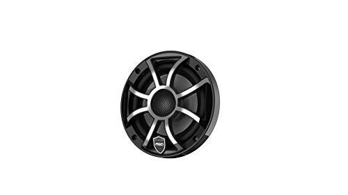 wet sounds | REVO 6-XSB-SS | High Output Component Style 6.5" Marine Coaxial Speaker with RGB Backlighting and Black Stainless Steel Grille