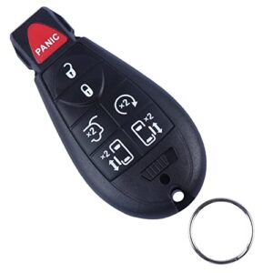 oem keyless entry remote key fob replacement fits for 2008 2009 2010 2011 2012 2013 2014 2015 2016 2017 2018 chrysler town and country/dodge grand caravan, m3n5wy783x 2701a-c01c, pack of 1