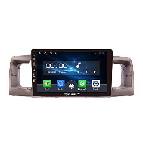 Android Radio CarPlay&Android Auto Autoradio Car Navigation Stereo Multimedia Player GPS Touchscreen RDS DSP WiFi Headunit Replacement for Toyota Rav4 Corolla Hilux Land Cruiser,if Applicable