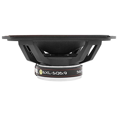 DS18 EXL-SQ6.9 6x9 Car Speakers High Sound Quality Glass Fiber 2-Way Coaxial with Sleek Compact Design Providing Superior Bass Response, 560 Watts - Set of 2