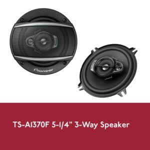 TS-A1370F A Series 5.25” 300 Watts Max 3-Way Car Speakers Pair with Carbon and Mica Reinforced Injection Molded Polypropylene (IMPP) Cone Construction