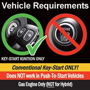 MPC Plug N Play Remote Starter for 2015-2020 Ford F-150 |Gas| |Key to Start| |NO HONK-Lock-Unlock-Lock| with T-Harness OEM Key Fob Activated