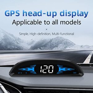 Universal Digital GPS Speedometer Car HUD Head Up Display Multifunction GPS Speed Meter White 0