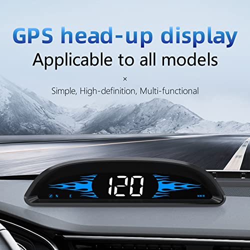 Universal Digital GPS Speedometer Car HUD Head Up Display Multifunction GPS Speed Meter White 0