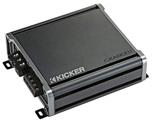 Kicker Bundle Compatible with 2014 - UP Chevy Silverado Crew Cab 43C124 Dual 12" Loaded Sub Box Enclosure with 46CXA8001 Amplifier