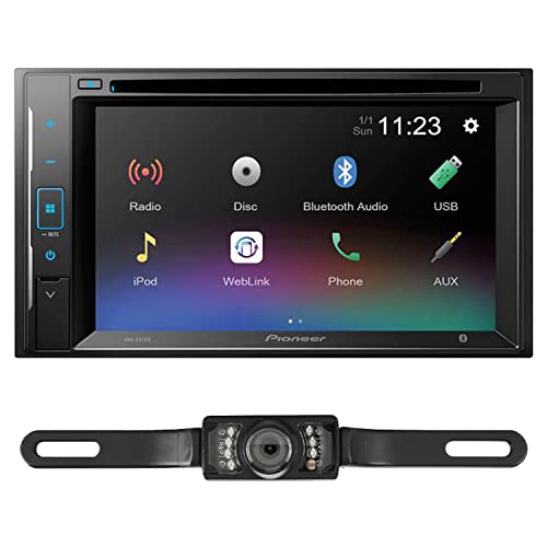 Pioneer AVH-241EX DVD Receiver Bundled with + (1) License Plate Style Backup Camera