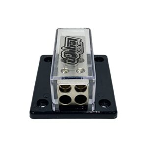 Audio Legion AL-DB4 4 Gauge to x4 8 Gauge Car Audio Power Distribution Block