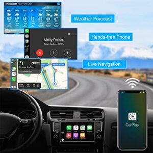 Aonerex Wireless CarPlay Adapter 2023 CarPlay Dongle Converts Wired to Wireless 5.8G WiFi Bluetooth 5.0 Stable Connection No Drop Compatible with iPhone iOS 10+
