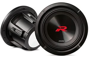 alpine r2-w8d2 next-gen 8-inch r-series subwoofer with dual 2-ohm voice coils